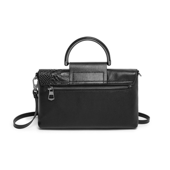 PU torbica s uzorkom krokodila, envelope stil crossbody, vodoravni kvadratni oblik, zatvaranje zipom