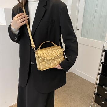 Torba za ramena, gradski stil, PU materijal, horizontalno kvadratnog oblika, magnetska kopča, unutarnja džep za telefon