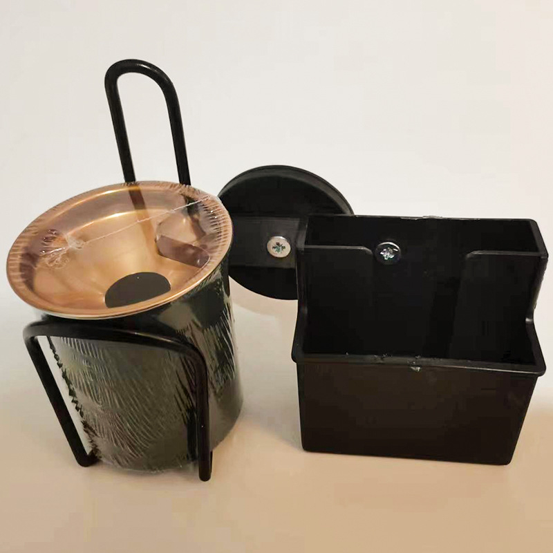 Μαγνητικό τασάκι και στηριγμα τηλεφώνου, μεταλλική κατασκευή, μάρκα Mo Qi, συμβατό με όλα τα μοντέλα, βάρος 0.5, δυνατότητα προσαρμογής