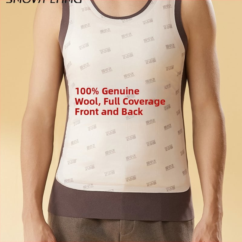 Безшевна вълнена термална жилетка – Y-образен базов слой, екстра-дебел 401–500 г/м², кръгла яка, зима