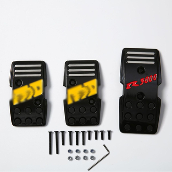 Alumínium ötvözet pedálkészlet univerzális használatra kézi váltóhoz – gáz-, fék- és kuplungpedál, fúrást igényel