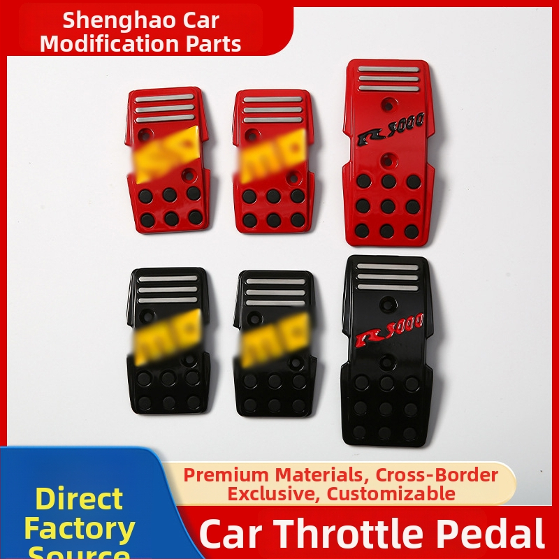 Hliníkový pedálny set pre univerzálne použitie v manuálnej prevodovke – pedály plynu, brzdy a spojky, vyžaduje vŕtanie