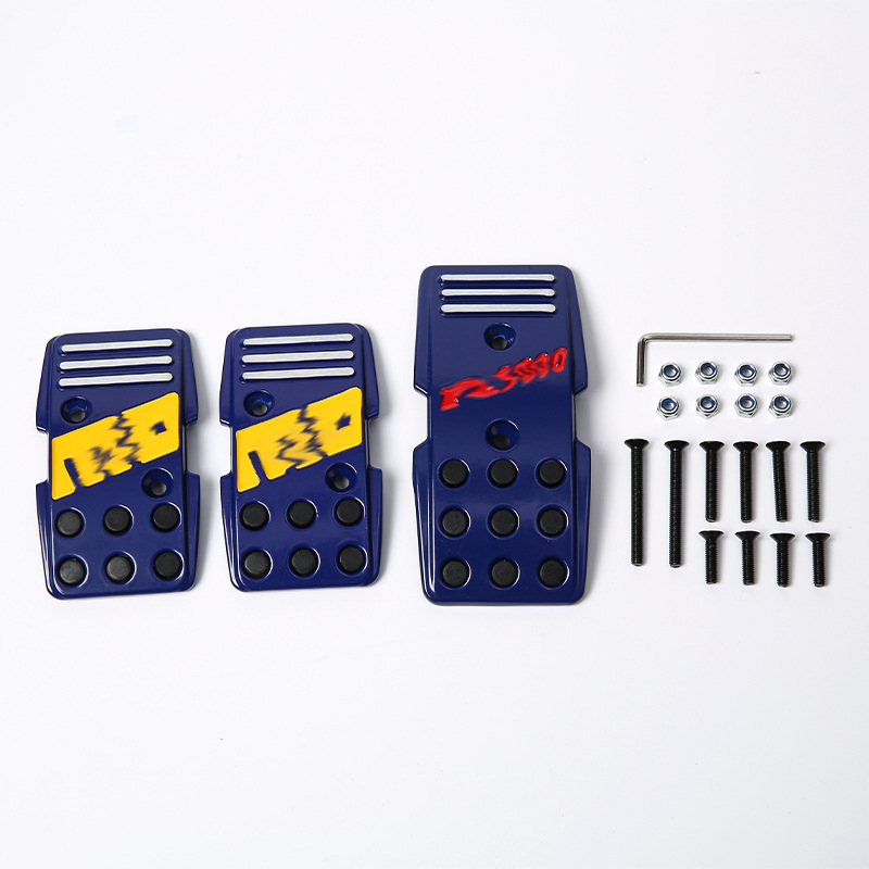 Alumínium ötvözet pedálkészlet univerzális használatra kézi váltóhoz – gáz-, fék- és kuplungpedál, fúrást igényel