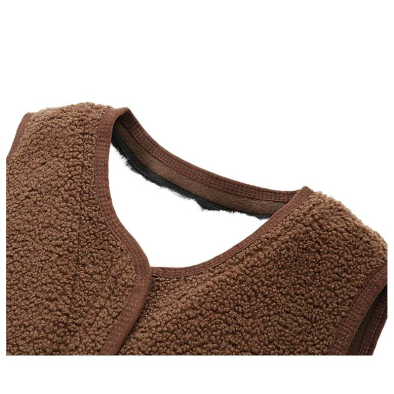 Ανδρικό λινό γιλέκο σε άνετη γραμμή, παχιά υφή για χαλάρωση (Άνοιξη 2025)