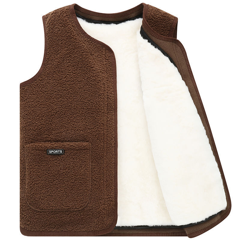 Ανδρικό λινό γιλέκο σε άνετη γραμμή, παχιά υφή για χαλάρωση (Άνοιξη 2025)