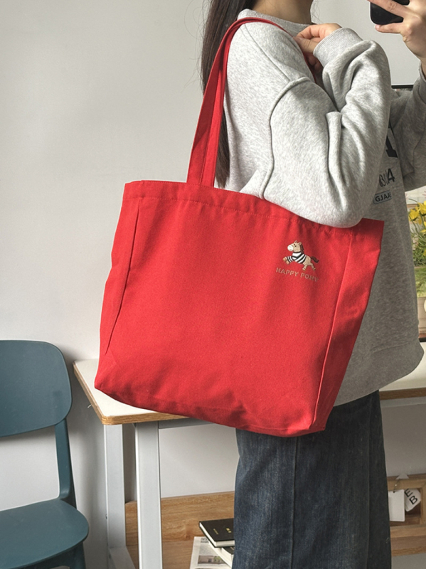 Vászon tote táska, utcai stílus, vízszintes négyszög alakú, mágneszár, belső cipzáras zseb