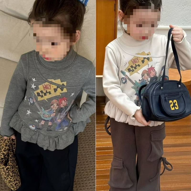 Dječji casual džemper s dugim rukavima, pamuk, za uzrast 3–8 godina (100–140 cm), zima