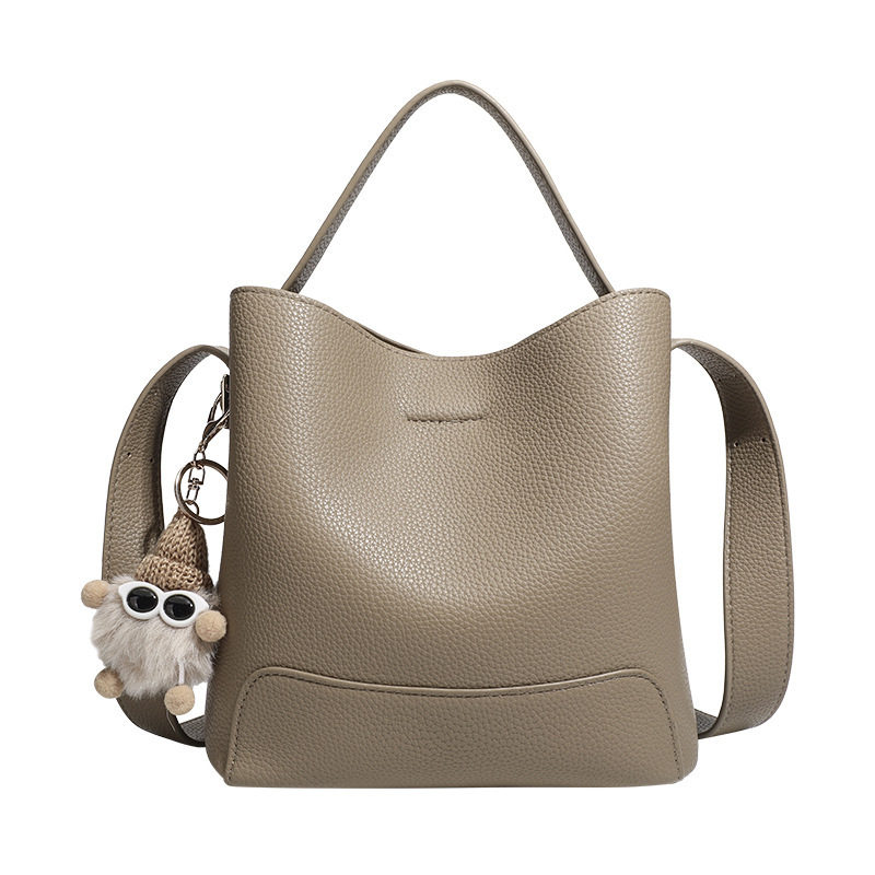 PU bucket torba s crossbody naramenicom, magnetsko zatvaranje, vertikalni kvadratni oblik, unutarnja džep