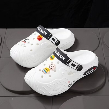 Мъжки EVA перфорирани сандали без закопчаване – инжекционно формована подметка, EVA горна част, серия Pirates of Caribbean, лято 2024