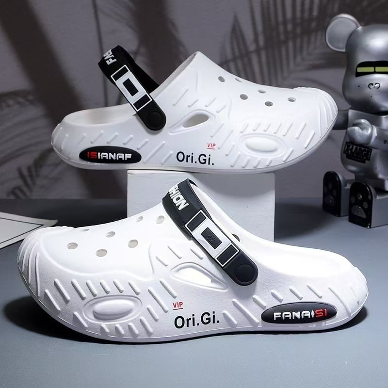 Мъжки EVA перфорирани сандали без закопчаване – инжекционно формована подметка, EVA горна част, серия Pirates of Caribbean, лято 2024