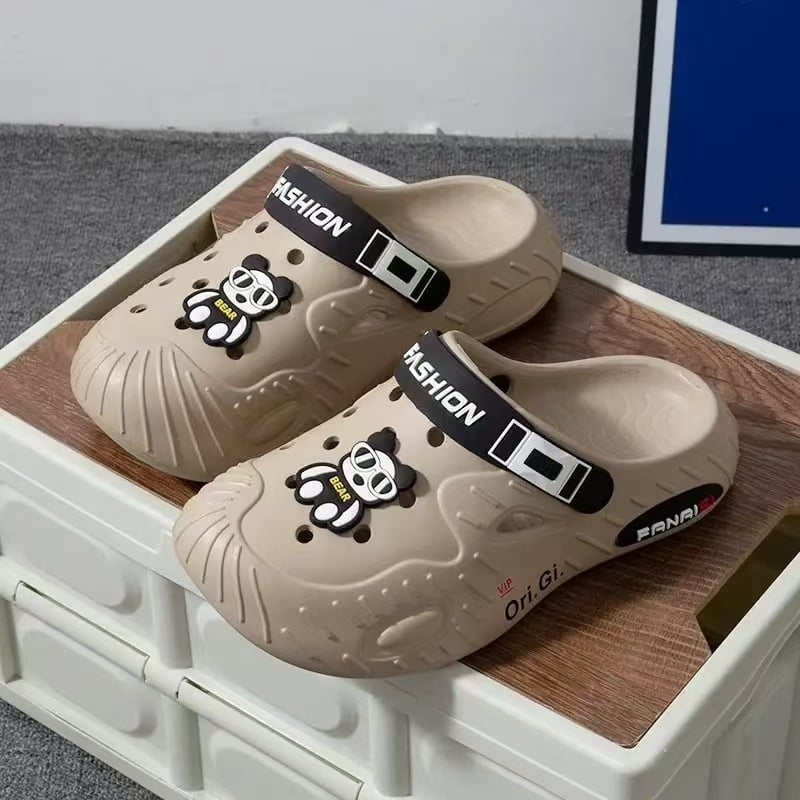 Мъжки EVA перфорирани сандали без закопчаване – инжекционно формована подметка, EVA горна част, серия Pirates of Caribbean, лято 2024