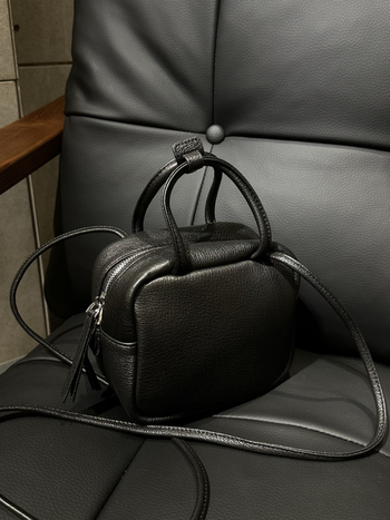 Mala kvadratna torbica od prave kože za žene, stilna torbica za ramena, višenamjenska kozmetička torbica, jednostavan crossbody stil