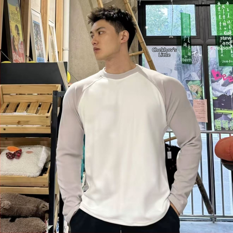 Muški Raglan termalni top, flis podstava, dugi rukav, okrugli ovratnik, slim fit