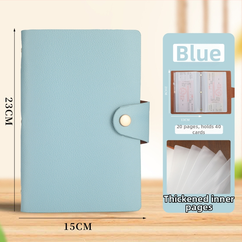 Priehradka na účtenky z PU kože - 40 strán, Model Deposit Slip Book 001, Rozmery 22×15.5 cm
