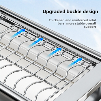 Rozsdamentes acélból készült konyhai mosogató alatti tároló, többfunkciós és mozgatható, egyszerű és modern stílusú, Brocade márka, 2024-ben debütált.