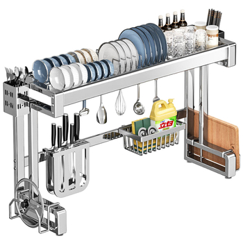 Rozsdamentes acélból készült konyhai mosogató alatti tároló, többfunkciós és mozgatható, egyszerű és modern stílusú, Brocade márka, 2024-ben debütált.