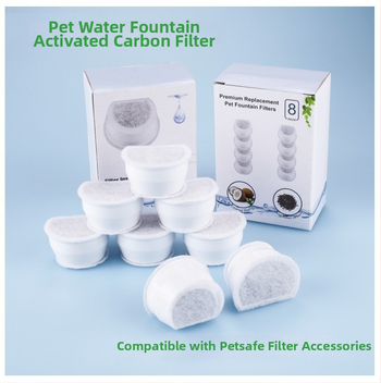 Aktívny uhlíkový filtračný prvok pre automatickú fontánu PetSafe – pre psy a mačky, balenie 8 kusov