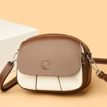 Crossbody PU torba s urbanim stilom jednostavnosti, kvadratni trend, kružni oblik
