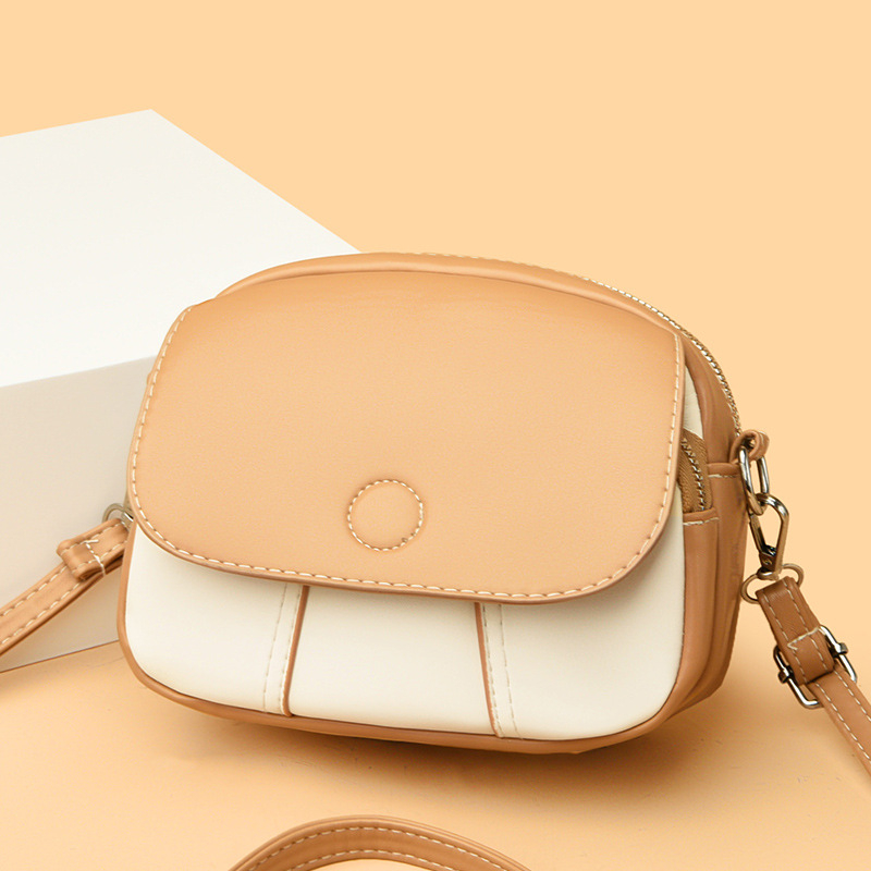 Crossbody PU torba s urbanim stilom jednostavnosti, kvadratni trend, kružni oblik