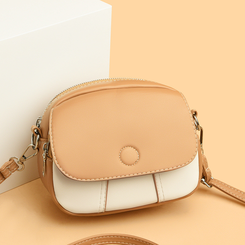 Crossbody PU torba s urbanim stilom jednostavnosti, kvadratni trend, kružni oblik