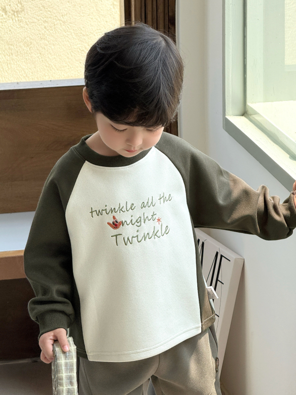 Dječja hoodica s kapuljom – korejski stil, za dobnu skupinu 3–8 godina, jesen, 70% pamuk / 30% poliester