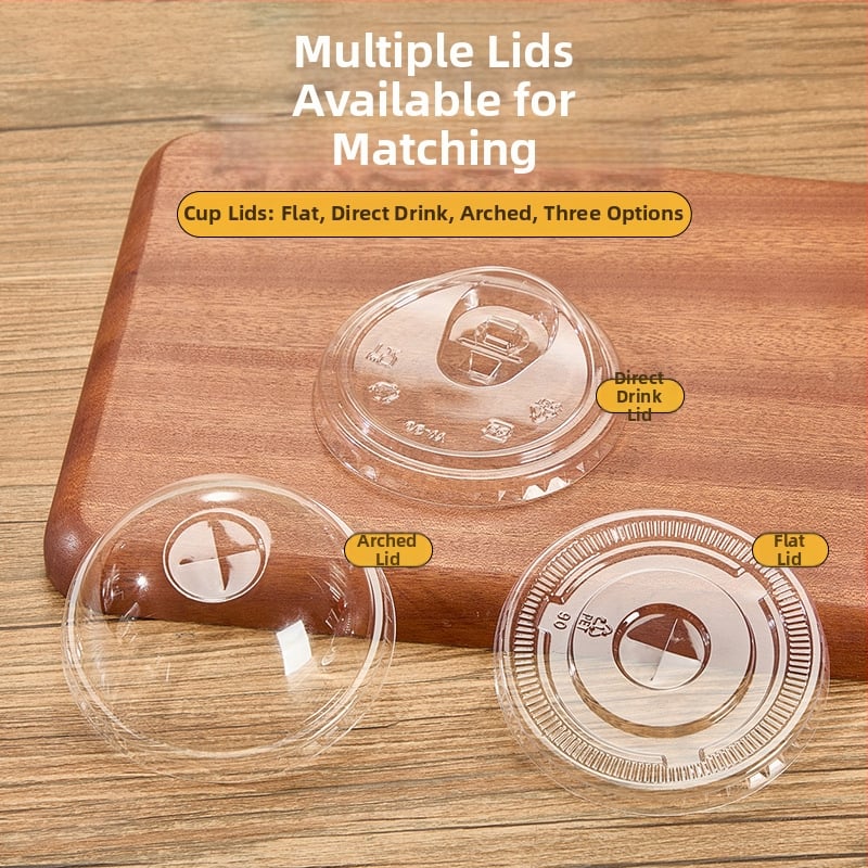 Μίας χρήσης κυκλικό πλαστικό ποτήρι για milk tea και κρύα ροφήματα, 301–400 ml, δυνατότητα εκτύπωσης λογοτύπου, κουτί 1000 τεμάχια