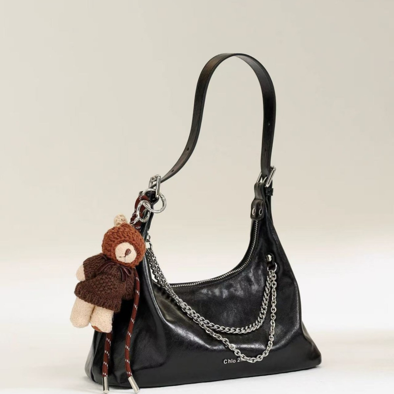 minykly PU Tote táska, cipzár, vászon bélés, dupla vállpánt, függőleges téglalap alakú forma