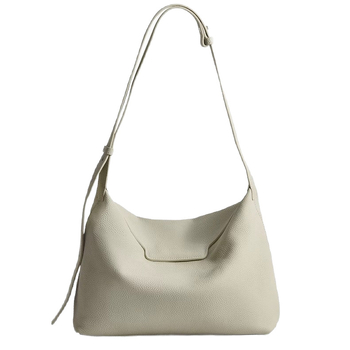 Női válltáska első réteg marhabőrből, utcai stílus, vízszintes négyszögletes forma, mágneses zárás