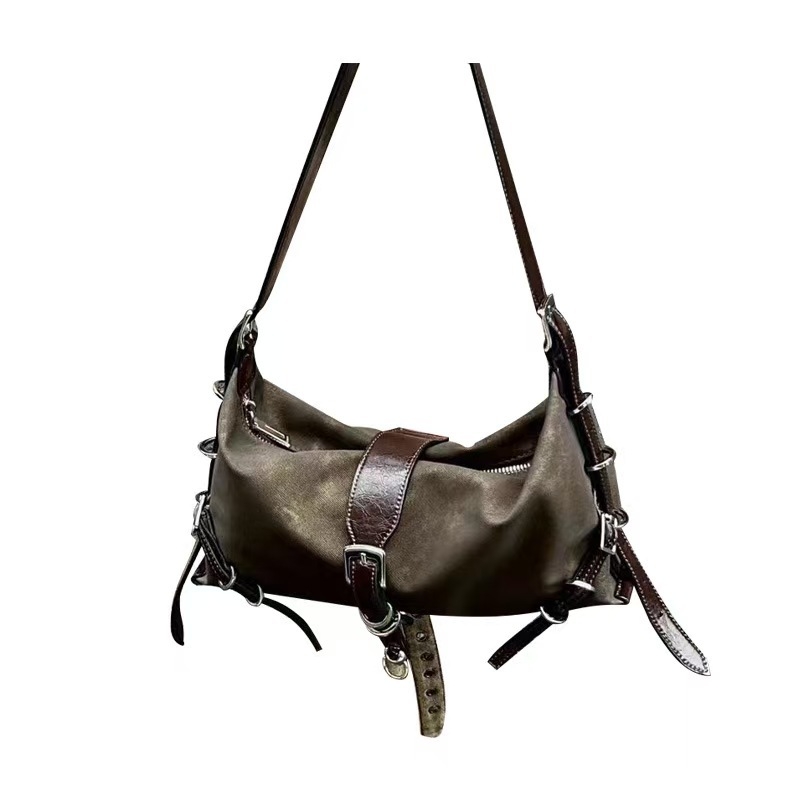 Uniszex henger alakú keresztbody táska mágneszáras záródással, PU anyag, Boston-stílus, belső telefonzseb és laminált cipzáras zseb, 2024 tavasz