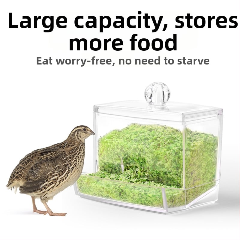 Akrylový automatický kŕmnik pre hydinu s dávkovačom vody (Weibi)