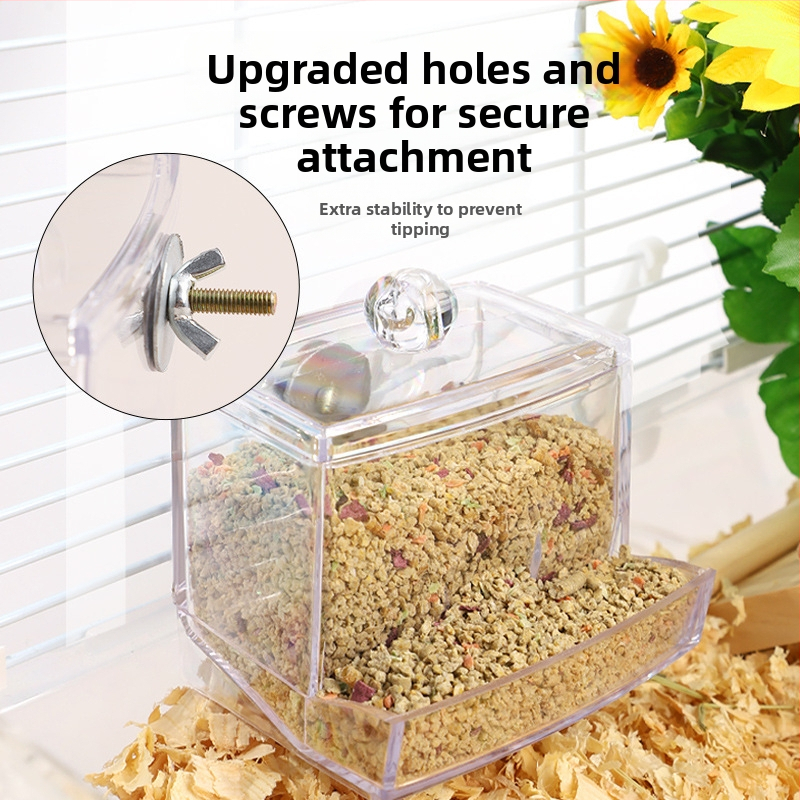 Akrylový automatický kŕmnik pre hydinu s dávkovačom vody (Weibi)