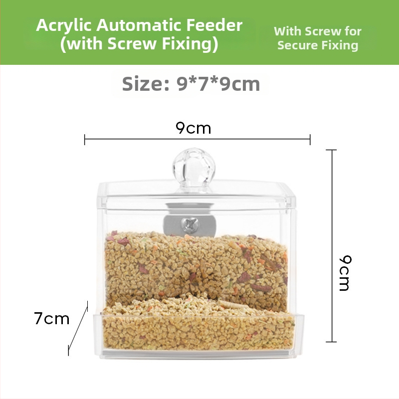 Akrylový automatický kŕmnik pre hydinu s dávkovačom vody (Weibi)
