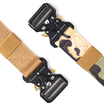 Muški taktički pojas, pleteni, brzo otvaranje kopče, kamuflažni uzorak, kopča od legure