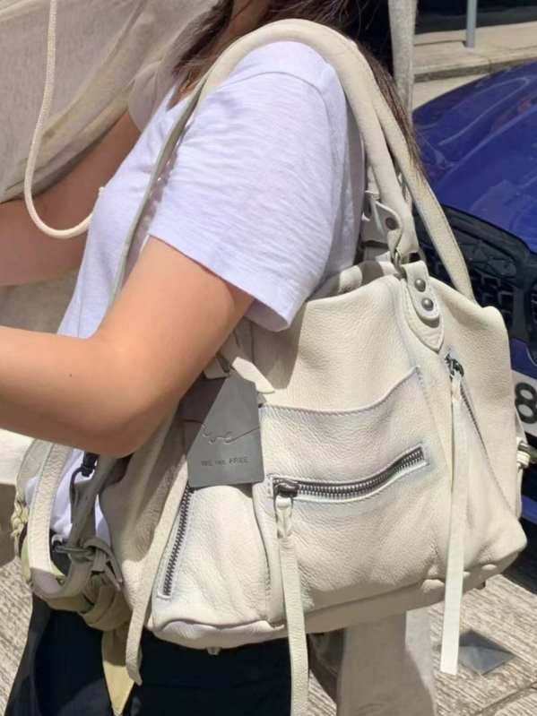 PU kožna torbica za rame i crossbody, zatvarač, vodoravni kvadratni oblik, tri naramenice, unutarnji džepovi sa zipom za telefon i dokumente