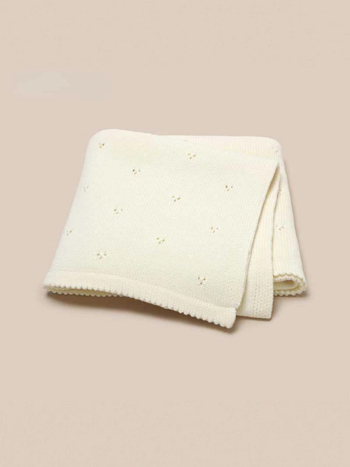 Der Kaiser kötött babatakaró babakocsira, egyszínű, 100% pamut, pamut töltettel, minden évszakra, újszülötteknek (0–12 hónap)