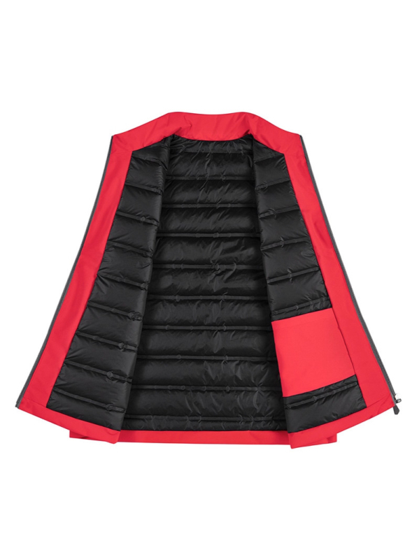 Унисекс пухена жилетка без ръкави – стойка яка, цип, 80% пухово пълнеж, полиестерен външен плат