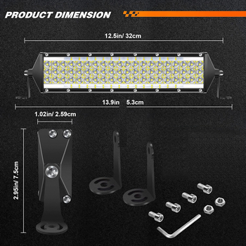 LED reflektor za terenska vozila – 264W, 12/24V, 5500–6500K, 2640 lm, model TC-F5R264-264W