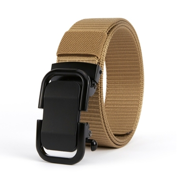 Muški kaiš od najlonskog platna sa automatskom kopčom — materijal: najlon; kopča: legura; širina: 2-4 cm; stil: minimalistički