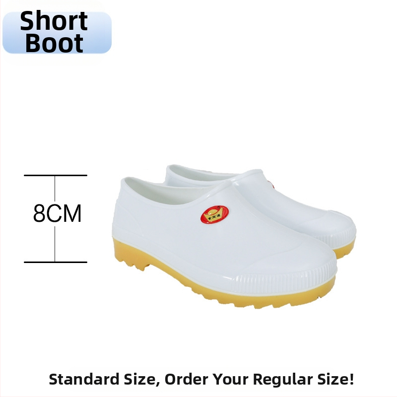 Cizme de ploaie unisex pentru industria alimentară, înălțime mare a gambelor, partea superioară din PVC, talpă din cauciuc, rezistente la ulei și alunecare, turnate dintr-o singură bucată, pentru toate anotimpurile