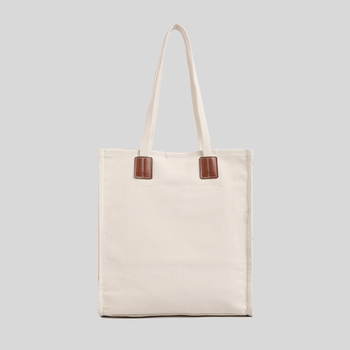 Női vászontáska váll- és tote-stílus, városi egyszerűség, függőleges négyzet alakú forma, belső zseb zipzárral