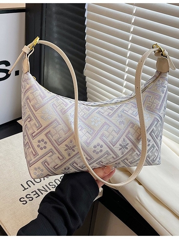 Alkaros táska irodalmi-nemzeti stílusban, poliészter, téglalap alakú forma, cipzár, belső ID rekesz