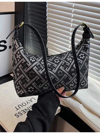 Alkaros táska irodalmi-nemzeti stílusban, poliészter, téglalap alakú forma, cipzár, belső ID rekesz