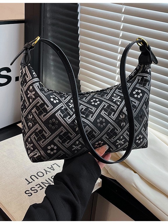 Alkaros táska irodalmi-nemzeti stílusban, poliészter, téglalap alakú forma, cipzár, belső ID rekesz