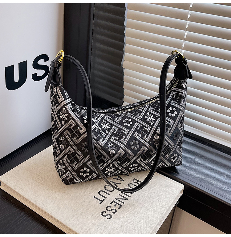 Alkaros táska irodalmi-nemzeti stílusban, poliészter, téglalap alakú forma, cipzár, belső ID rekesz