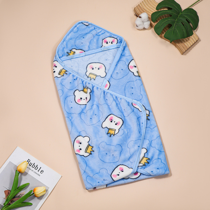 Dečka na objatie pre novorodenca s roztomilým potlačou na flaneli, výplň z polyesteru, látka polyester, hmotnosť do 0,5 kg, jar a jeseň, moderný minimalistický štýl