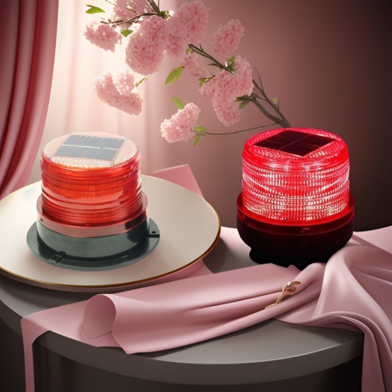 Autótetőre szerelhető mágneses figyelmeztető lámpa napelemes töltéssel, nagy fényerő, matt fekete, modell 1, márka nélküli, testreszabás nélküli