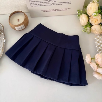 Lányoknak készült öltöny: mellény és pliszírozott szoknya inggel, iskolai stílusú, két darabból álló készlet, poliészter, 3–8 éveseknek, 2024 ősz