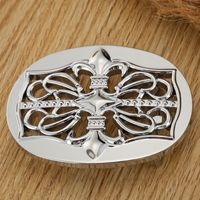 Férfi fém övcsat ötvözetből, sima zárású, kerek design, univerzális stílus BAYIDA