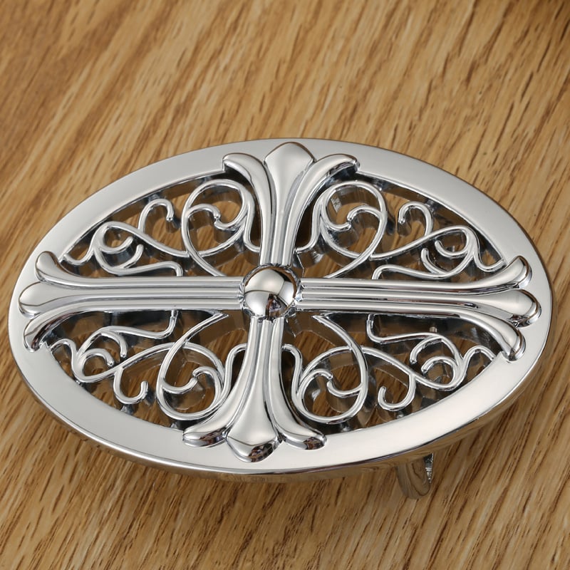 Férfi fém övcsat ötvözetből, sima zárású, kerek design, univerzális stílus BAYIDA