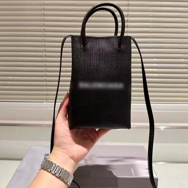 Geantă pentru telefon - PU, formă verticală pătrată, model Paris, unisex, stil street